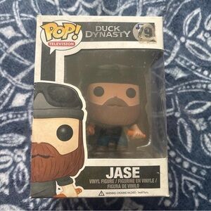 Funko Pop! Duck Dynasty Jase Vinyl Figure - Brown Beard, Black Hair, Blue Pants